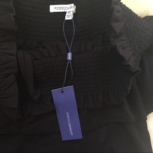 Rebecca Minkoff Black Off-The-Shoulder Top - Picture 6 of 6
